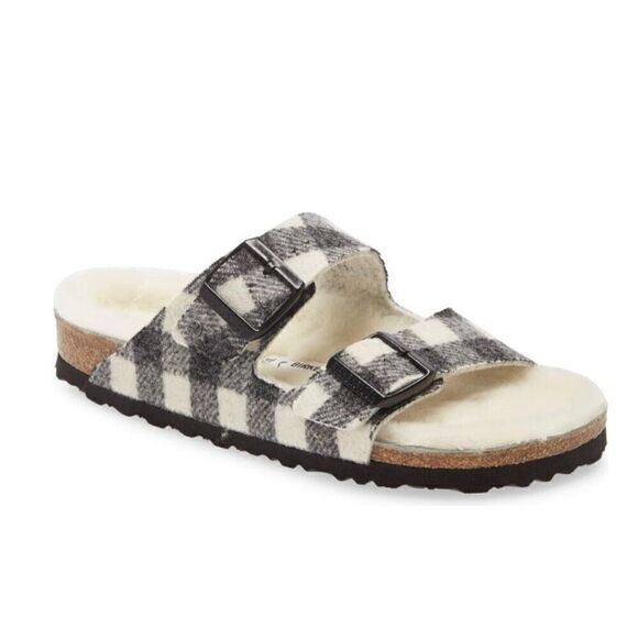 Birkenstock | Arizona Shearling Sandals - Picture 1 of 12